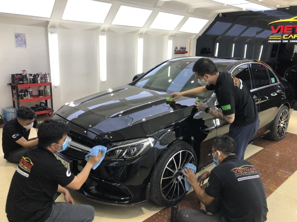 khong gian cham soc xe vietnam car care
