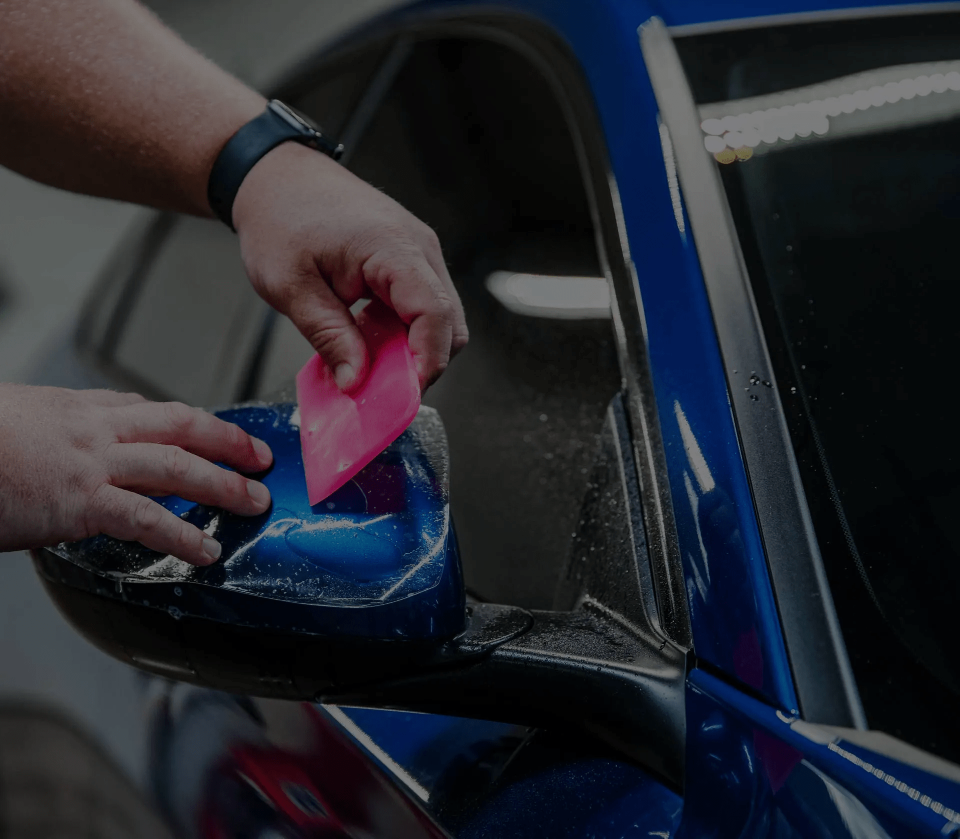 paint protection film honda accord blue mirror3 2880w