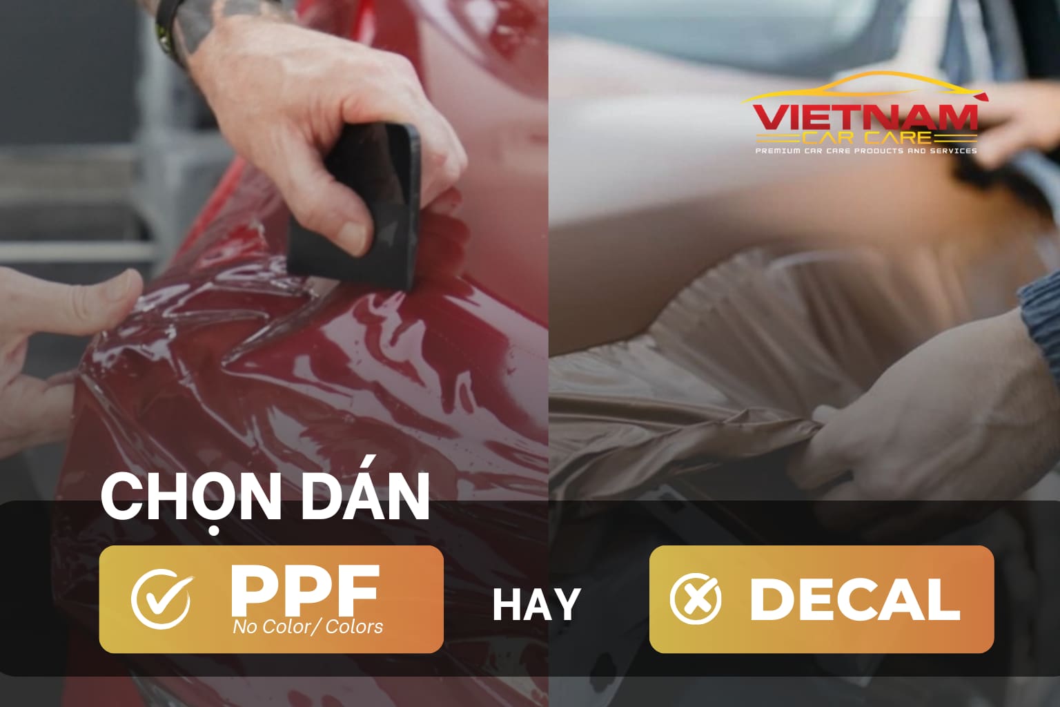 Bạn chọn dán PPF ô tô hay dán Decal đổi màu xe để tiết kiệm?