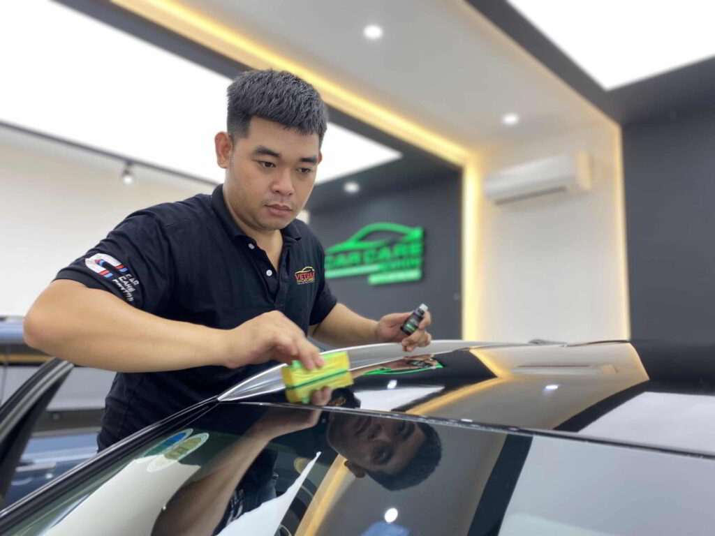 phu ceramic sau khi danh bong xe o to viet nam car care