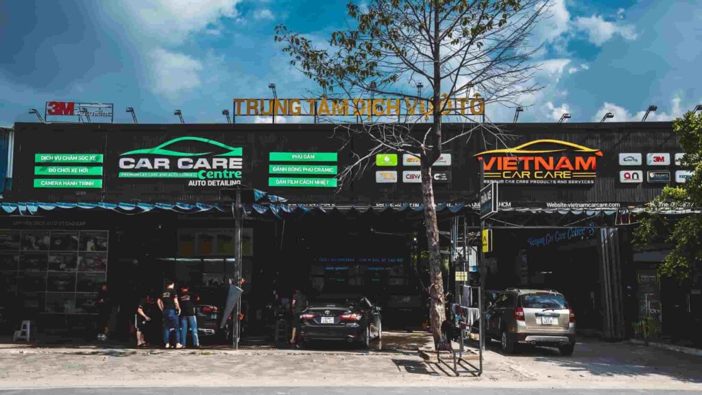 Mặt bằng địa chỉ phủ gầm ô tô Vietnam Car Care, quận 7 TPHCM