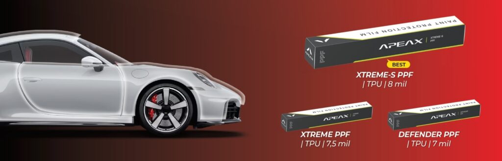 Ba dòng sản phẩm phim bảo vệ sơn ô tô cao cấp từ thương hiệu APEAX
