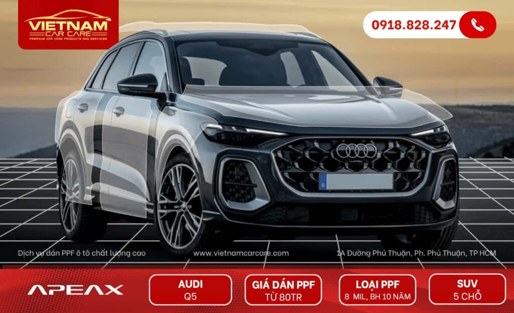 Gợi ý bảng giá dán PPF Audi Q5