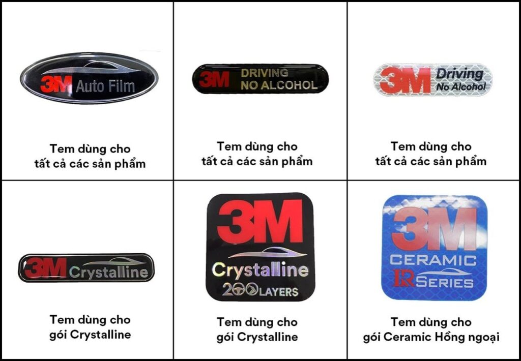 Phân biệt team dán chính hãng của phim cách nhiệt 3M. Ảnh: VNExpress