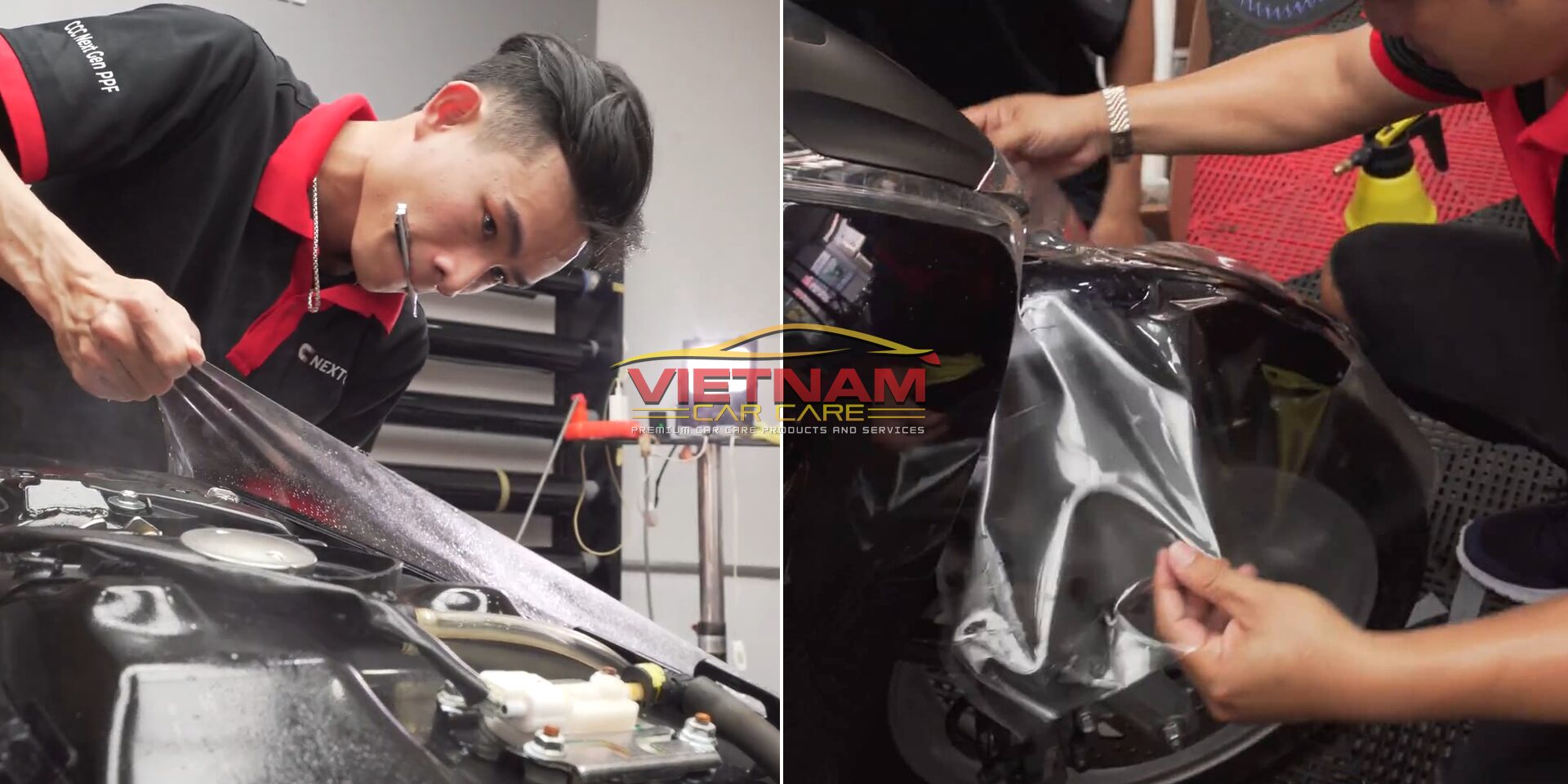 Dán PPF xe máy SH công nghệ TPU, keo nhập khẩu từ Đức tại Vietnam Car Care