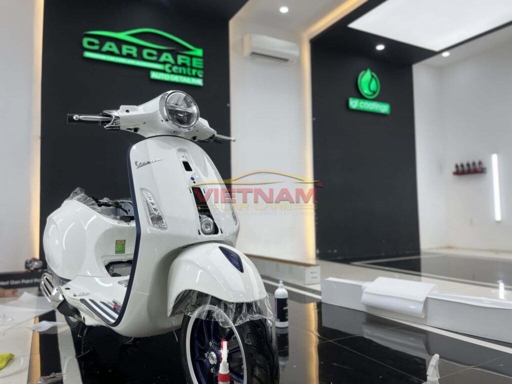 Vietnam Car Care - Địa chỉ trung tâm dán PPF xe Vespa công nghệ TPU, bảo hành đến 7 năm, bền đẹp uy tín nhất TPHCM.