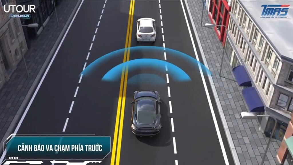 Cảnh báo va chạm phía trước (ảnh 1).