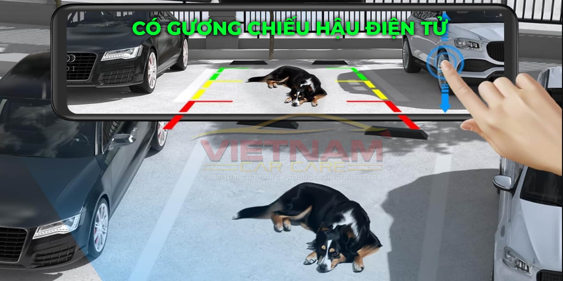 Hệ thống cảnh báo đỗ xe tự động, phát hiện vật cản trên gương chiếu hậu điện tử.