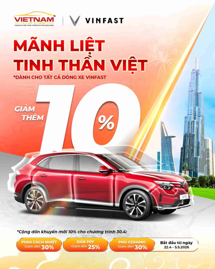 Chủ xe VinFast được giảm thêm 10%.